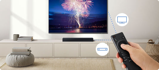 Samsung B400F B-Series | 2.0ch Soundbar | Built-In Woofer | Black | HW-B400F/XU (2025)