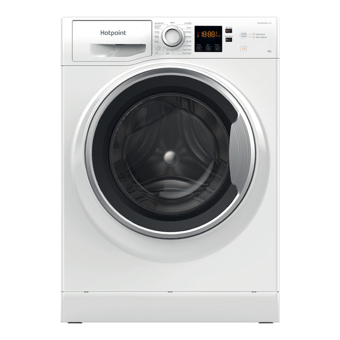 Hotpoint Washing Machine | 8KG | 1400 Spin | White | NSWE 846 WS UK