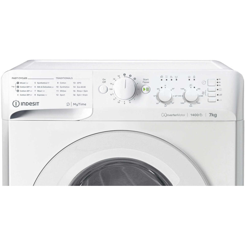 Załaduj obraz do przeglądarki galerii, Indesit MyTime Washing Machine | 7KG | 1400 Spin | White | MTWC 71485 W UK
