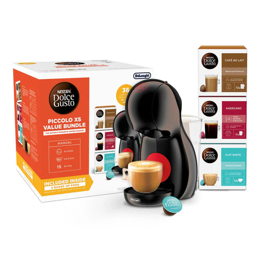 DeLonghi Dolce Gust coffee machine in red and black