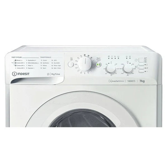 Indesit MyTime Washing Machine | 7KG | 1400 Spin | White | MTWC71485WUK
