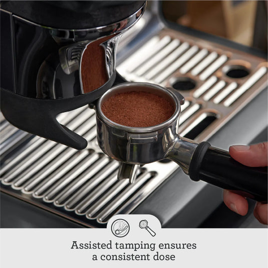Sage The Barista Express Impress Coffee Maker | Black Stainless Steel | SES876BST4GUK1