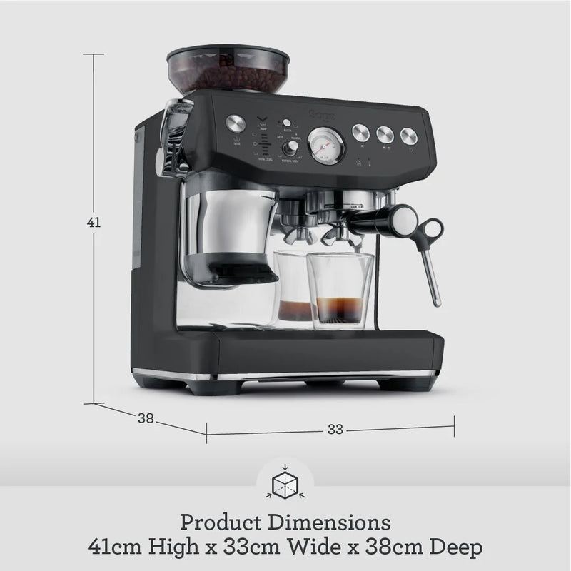 Załaduj obraz do przeglądarki galerii, Sage The Barista Express Impress Coffee Maker | Black Stainless Steel | SES876BST4GUK1
