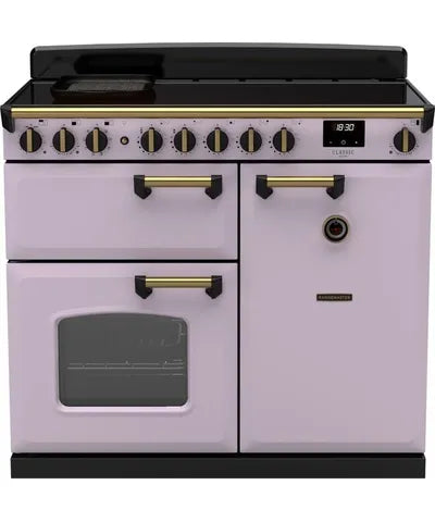 Rangemaster Classic Deluxe 100 Induction Heather with Antique Brass Trim | CLDL100EIPHTH/AB1
