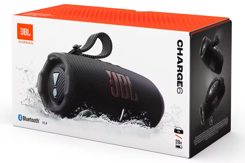 Załaduj obraz do przeglądarki galerii, JBL Charge 6 Portable Bluetooth Speaker | Black | JBLCHARGE6BLK
