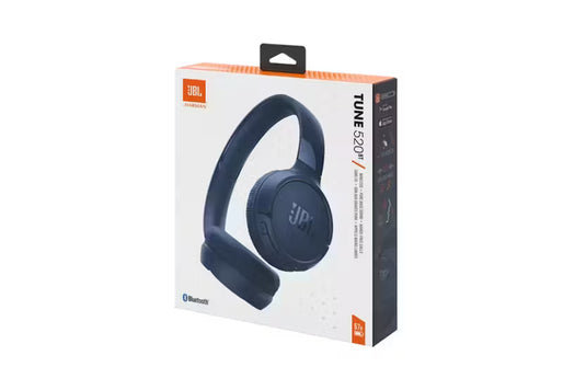 JBL Tune 520BT Wireless On-Ear Headphones | Blue | JBLT520BTBLUEU