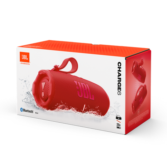 JBL Charge 6 Portable Bluetooth Speaker | Red | JBLCHARGE6RED