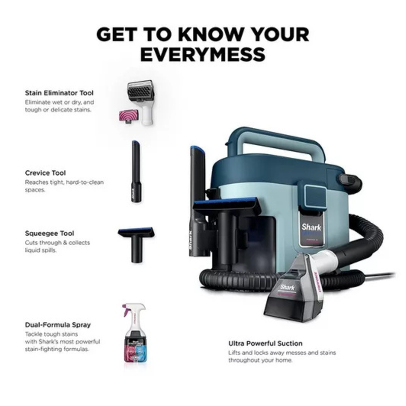 Load image into Gallery viewer, Shark EveryMess 3-in-1 Portable Spot Cleaner | Blue | VX110UK
