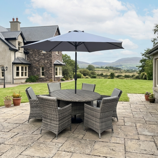 Parma Premium 6-Seater Round Dining Set | 301656