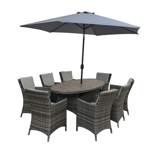 Parma 8-Seater Oval Dining Set | 301660