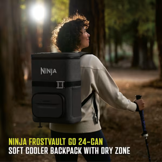 Ninja FrostVault Go 17L Backpack Soft Cooler | Charcoal Grey | FF124EUUKCG
