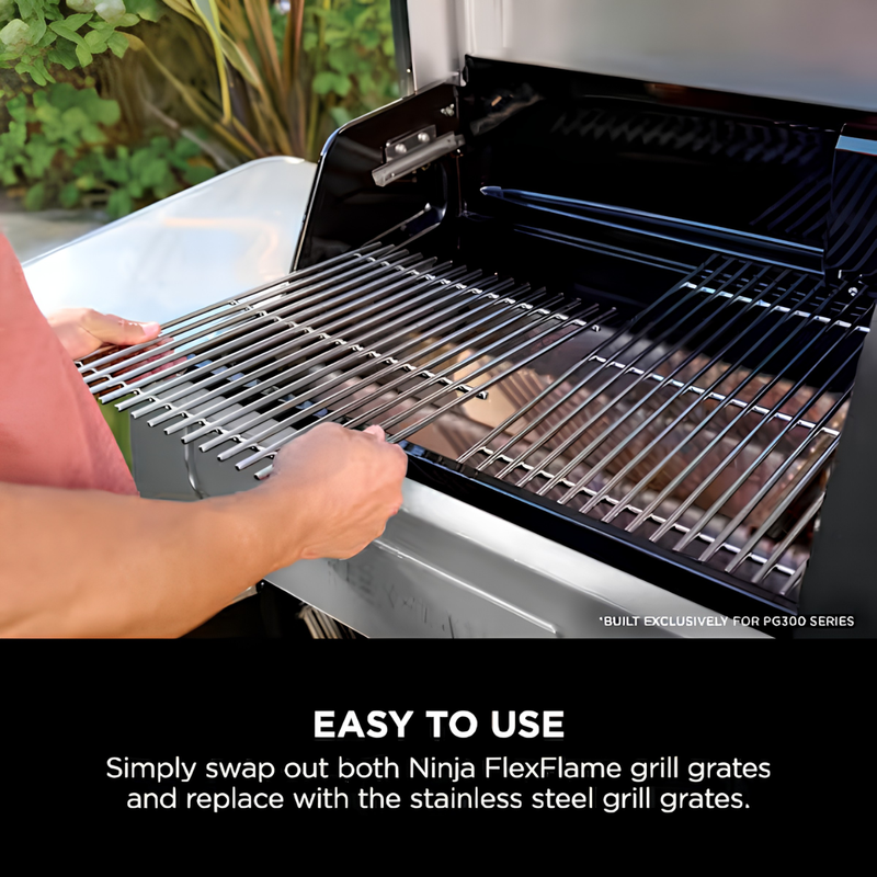 Завантажте зображення в засіб перегляду галереї, Ninja FlexFlame Stainless Steel Grill Grates | XSKGRLGRTEUK
