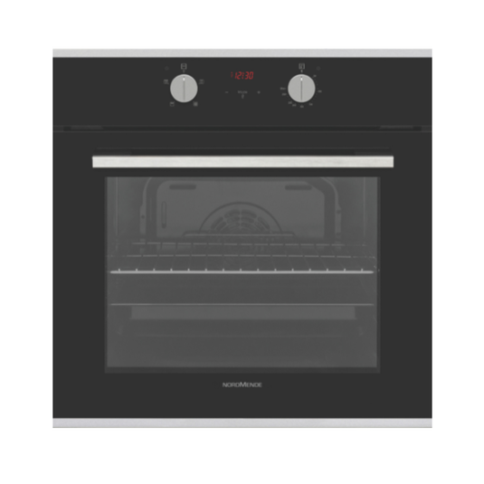 NordMende Single Oven | Black Glass | Stainless Steel | SO207IX