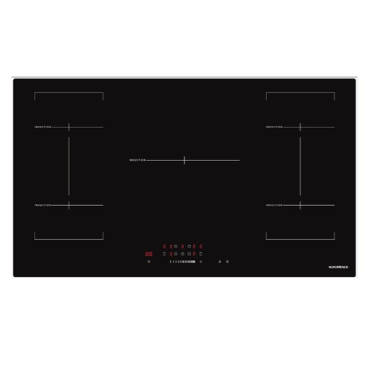 NordMende Induction Hob | 90CM | Black Glass | HCI902FL
