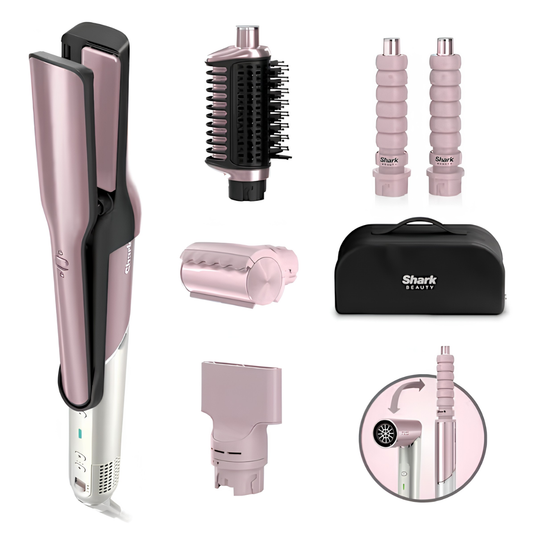 Shark Glam Ceramic & Air Styling and Drying System with FrizzFighter | Pink | HD6051SUKPK