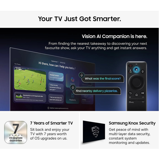 Samsung 85-inch Crystal UHD U7000H 4K Vision AI Smart TV | UE85U7000HKXXU