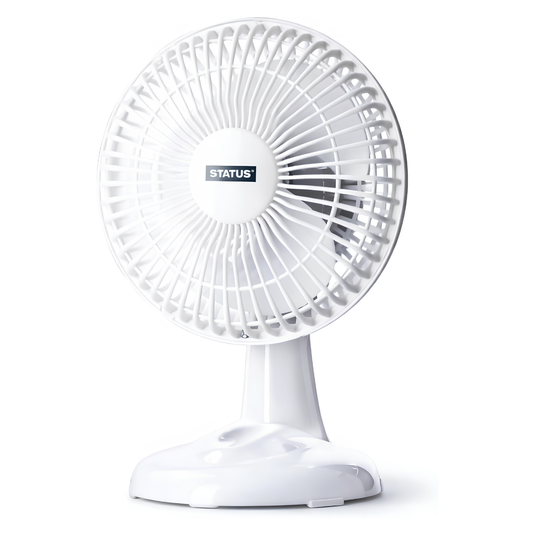 Status 6" Desk Fan White | S6DESKFANW