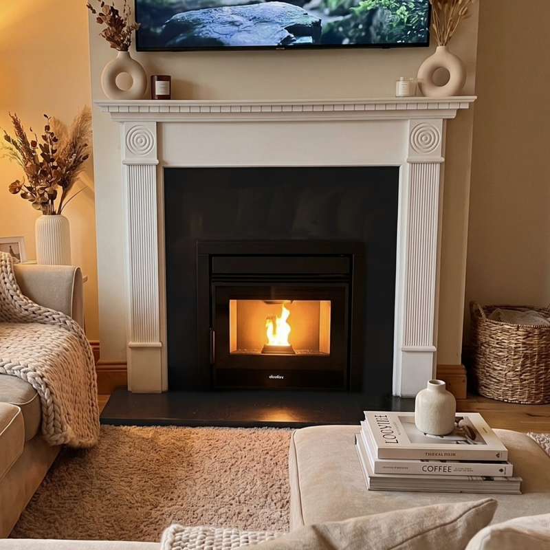 Load image into Gallery viewer, Elcofire Cooper 8s Insert Pellet Stove | 8KW | 22" | EFCOP8S
