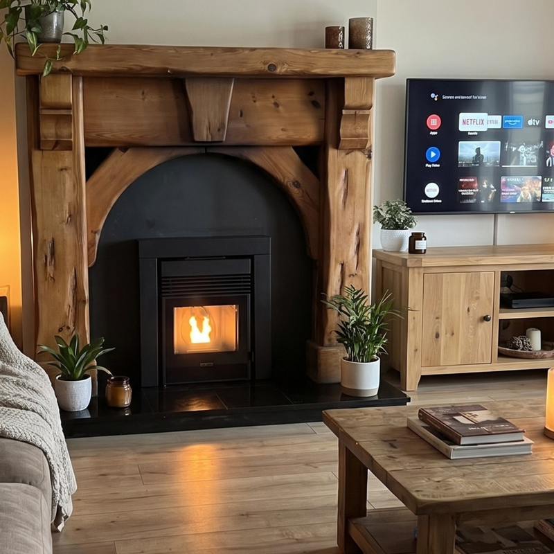 Load image into Gallery viewer, Elcofire Lima 5Kw Insert Wood Pellet Stove | EFLIP5 | Frame Not Included
