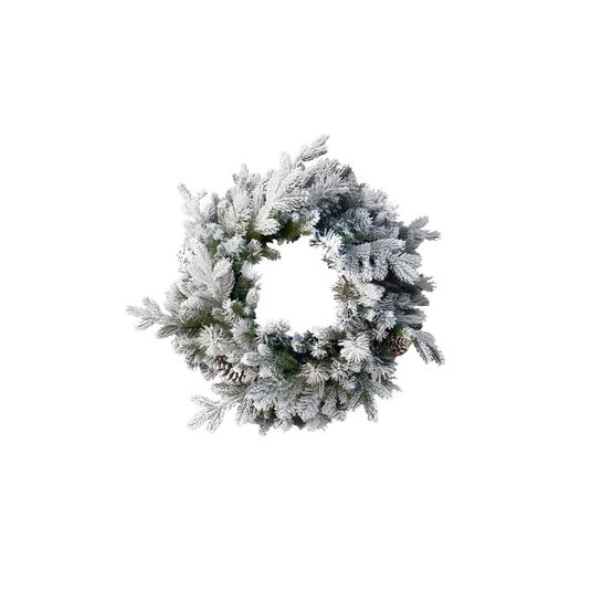 National Tree Snowy Dorchester Pine Wreath | 75cm | 302129