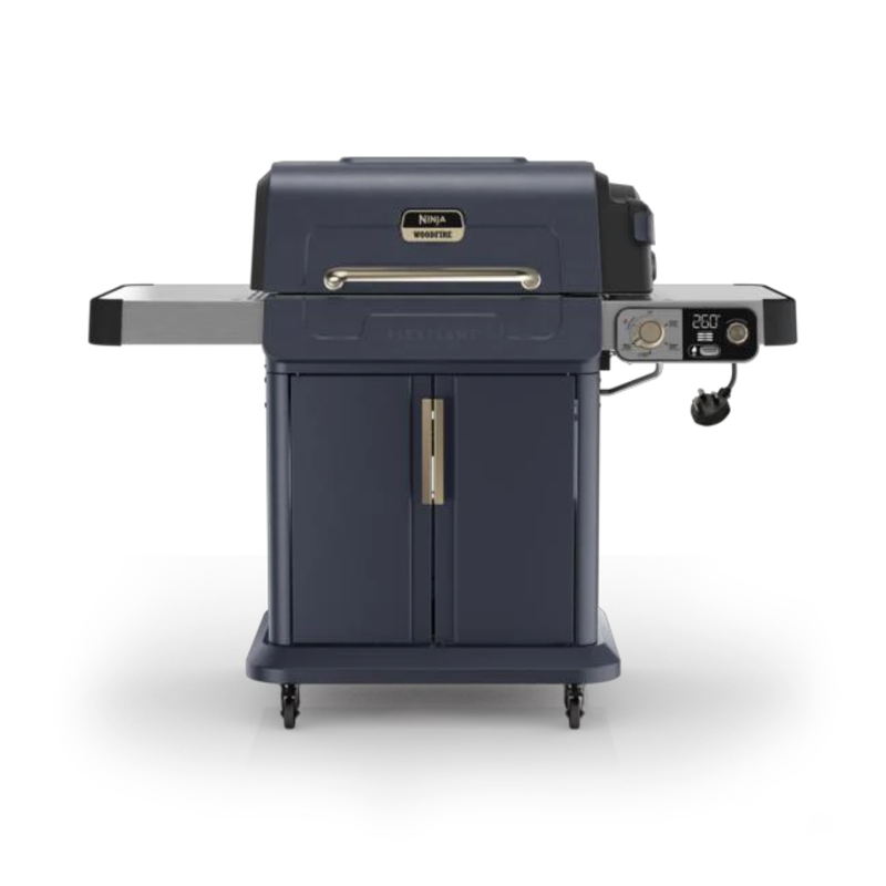 Завантажте зображення в засіб перегляду галереї, Ninja FlexFlame Outdoor Cooking System 5-in-1 Grill &amp; Smoker | PG301UKBL
