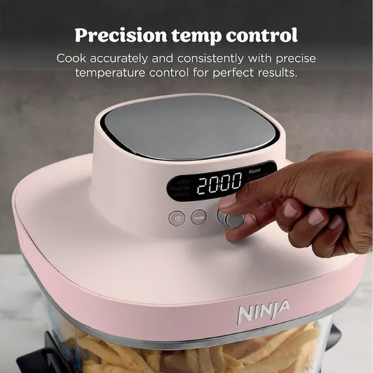 NINJA CRISPi Pro 7-in-1 Glass Air Fryer | Rose Quartz | AS101UKRS