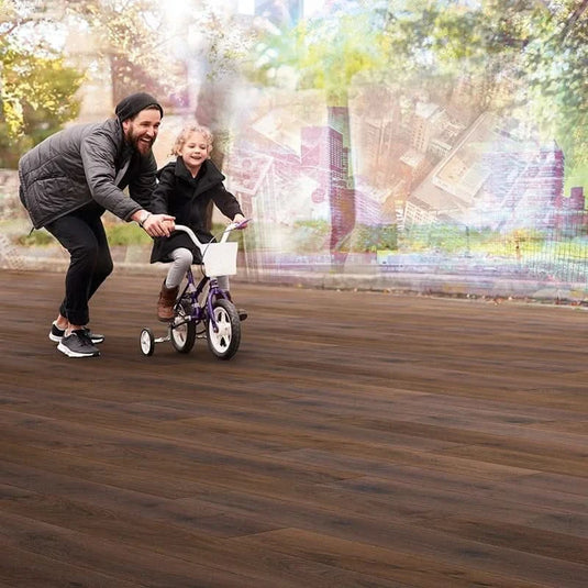 bourbon hills oak aqua laminate flooring on display
