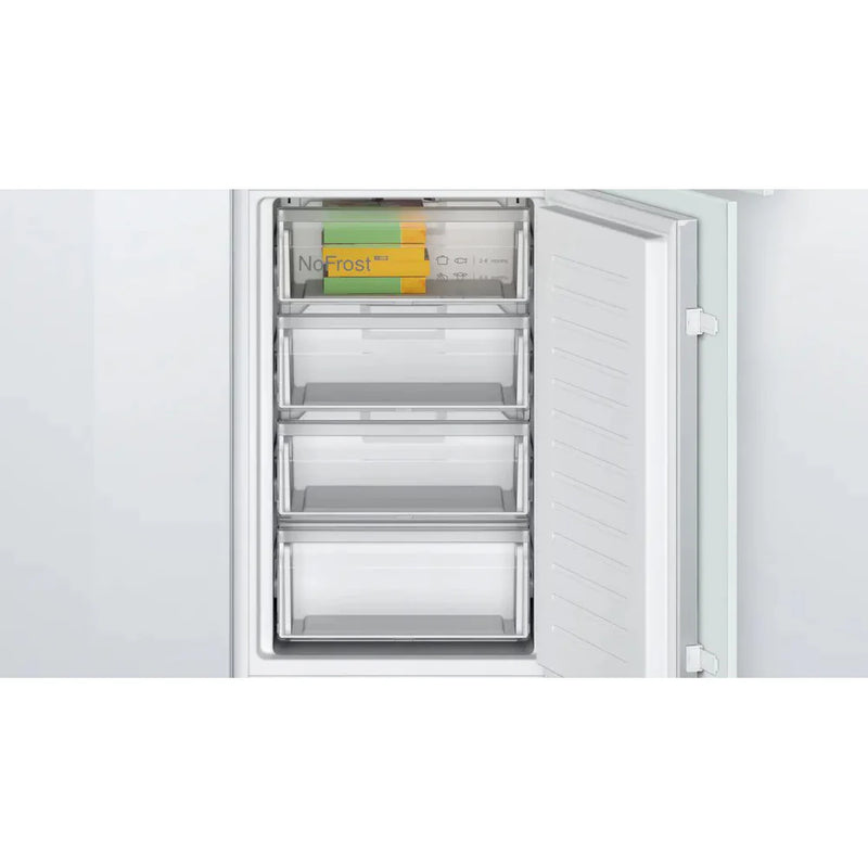 Załaduj obraz do przeglądarki galerii, Bosch Series 2 Frost Free Built-In Fridge Freezer | 249L | 177.2X54cm | White | KIN85NSE0G
