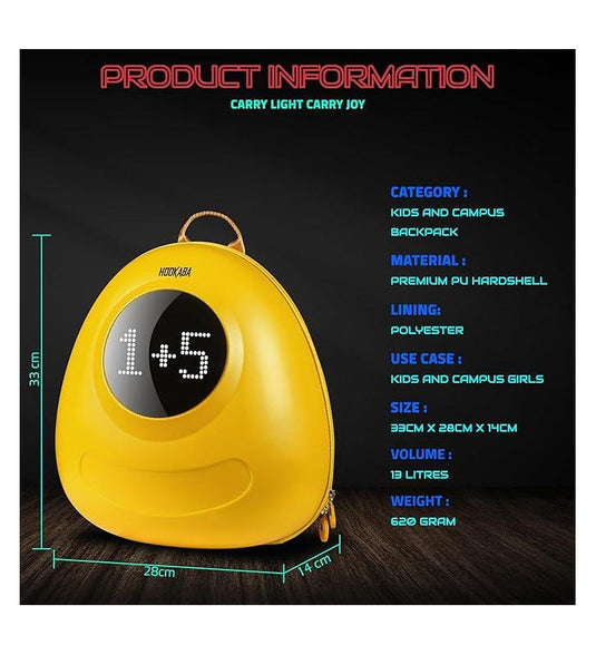 Kids Backpack LED Screen | Yellow | 034465