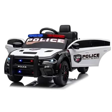 Kids Ride On Electric Dodge Police Car | Black | 034335