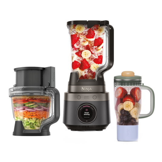 Ninja CrushBOSS 3-in-1 Kitchen System With Food Processor and Tumbler | Onyx | LB401UKBK