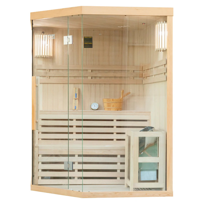 Załaduj obraz do przeglądarki galerii, Tribe Saunas Lisbon 3 Corner Traditional Sauna
