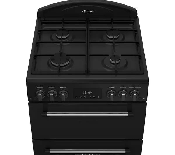 Załaduj obraz do przeglądarki galerii, LEISURE 60cm Gas Cooker - Black | 60CM | BLACK | CLB60GCK
