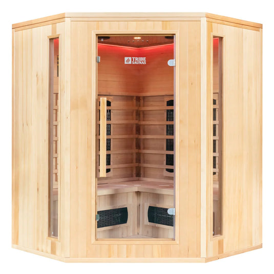 Tribe Saunas Madrid 3 Corner Infrared Sauna