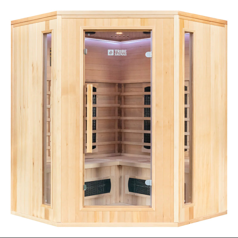 Załaduj obraz do przeglądarki galerii, Tribe Saunas Madrid 3 Corner Infrared Sauna
