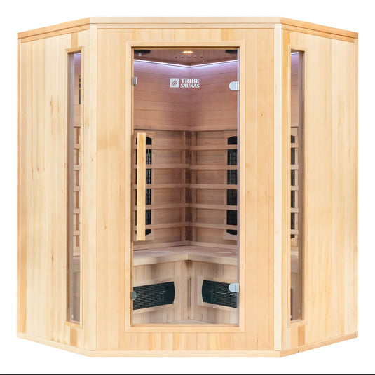Tribe Saunas Madrid 3 Corner Infrared Sauna
