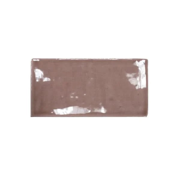 masia tile in cacao, 7.5x15cm
