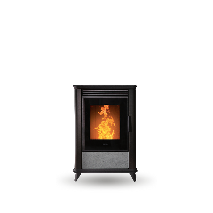 klover miss multi air wood pellet stove in moka, 7.2kw