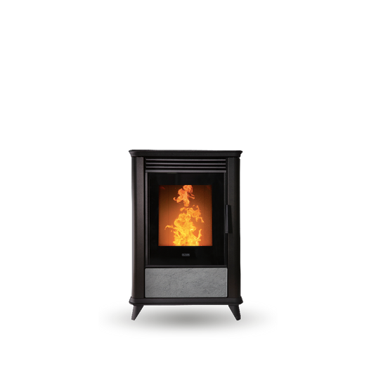 klover miss multi air wood pellet stove in moka, 7.2kw