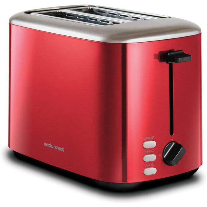 Morphy Richards Equip 2 Slice Toaster | Metallic Red | 222066