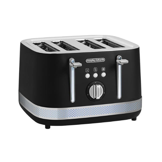 Morphy Richards Illumination 4 Slice Toaster | Matt Black | 248020