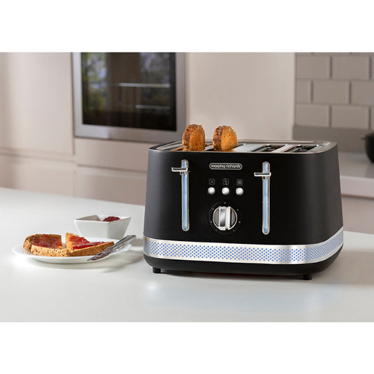 Morphy Richards Illumination 4 Slice Toaster | Matt Black | 248020