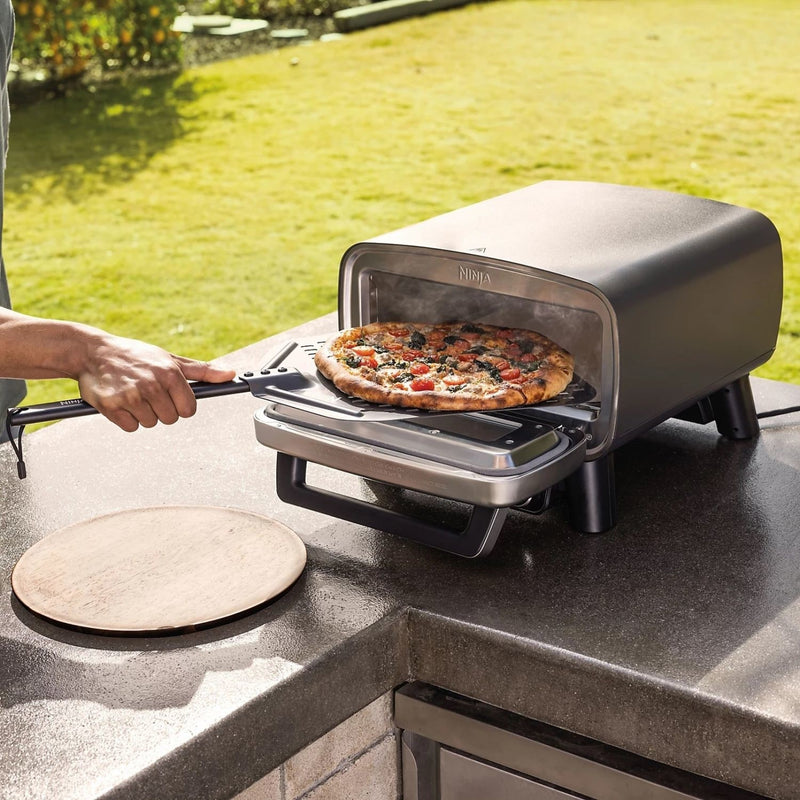 Завантажте зображення в засіб перегляду галереї, Ninja Artisan Electric Outdoor Pizza Oven &amp; Air Fryer | Grey | MO201UK
