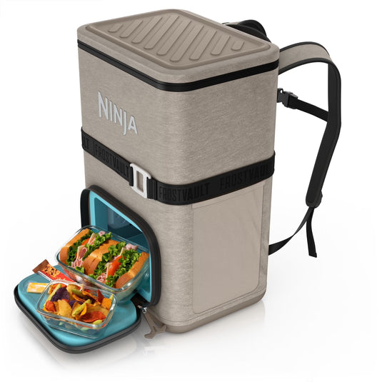 Ninja FrostVault Go 23 litre 36-can Backpack Soft Cooler | Birch Beige | FF136EUUKCS