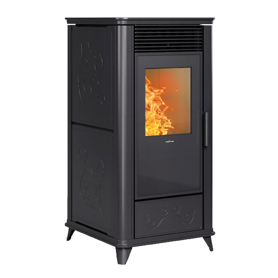 Load image into Gallery viewer, Nordic Torsby Wood Pellet Stove | 7.8kW | Black | NOTO10069
