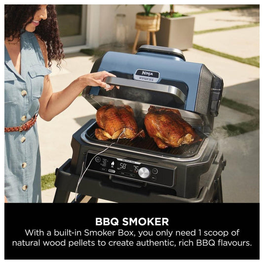 Ninja Woodfire Pro Connect XL Electric BBQ Grill & Smoker | OG901UK