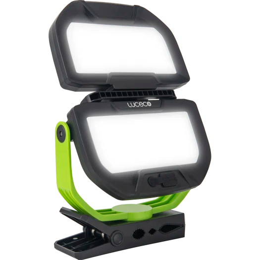 Завантажте зображення в засіб перегляду галереї, Luceco Rechargeable Twin Panel Folding Worklight with Powerbank | 2500LM | LILC250G65-01

