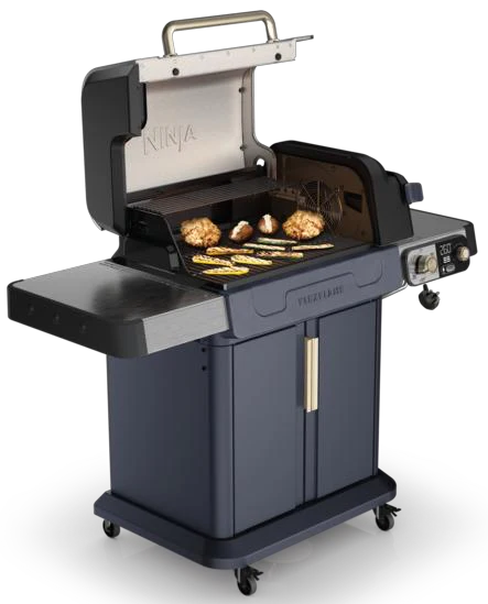 Ninja FlexFlame Outdoor Cooking System 5-in-1 Grill & Smoker | PG301UKBL