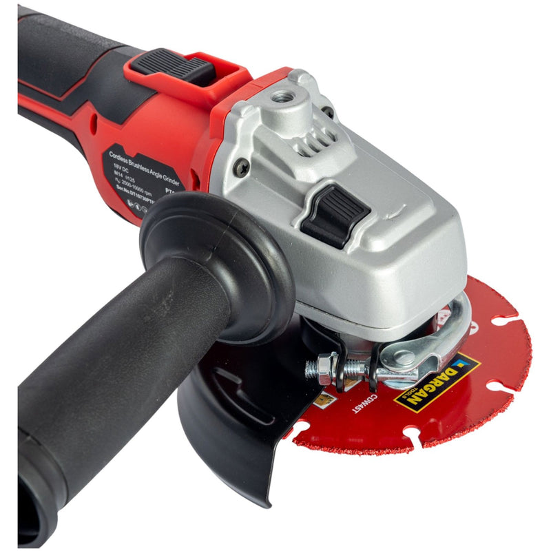 Завантажте зображення в засіб перегляду галереї, Dargan 18V Cordless Brushless Angle Grinder | Body Only | PT02
