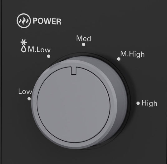 Powerpoint Microwave | 800W | Black | P22820MB